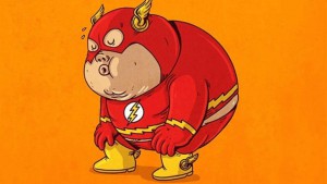 Flash-Fat-Superhero-Dc-Comics-Cartoon-Wallpaper-For-Desktop