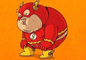 Flash-Fat-Superhero-Dc-Comics-Cartoon-Wallpaper-For-Desktop