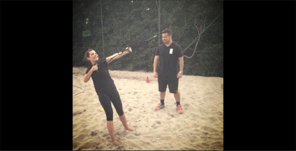 Fernanda Souza procura o personal trainer Bruno d'Orleans para treinar CrossCore